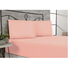 Jogo de Cama King Size 3 Peças 400 Fios Poliéster com Ponto Palito - D