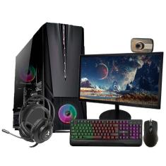 Pc Gamer Completo I5 3470 16Gb Gt 1030 Ssd 480Gb Monitor 19`