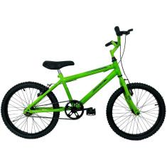 Bicicleta Infantil Passeio Aro 20 Masculina Verde Neon