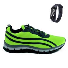 Tênis Feminino Para Academia Caminhada Sola Reta Com Relógio 22-Feminino