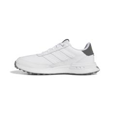 adidas Tênis de golfe masculino S2g Spikeless Leather 24, Calçado branco/carvão, 45