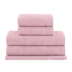 Jogo de Toalhas Buddemeyer Botanique Extra Soft Banho Rosa 5 peças