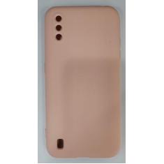 Capa Capinha Silicone Aveludada Premium Galaxy a01 tela 5.7 - sem, ros