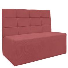 Sofá Canto Alemão Veludo Rosê - Montanaris Decor - MD MONTANARIS DECOR