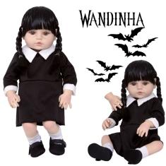 Boneca Wandinha Familia Addams Wednesday Corpo Articulado