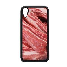 Capa com textura de carne crua para iPhone XR para proteção de telefone Apple