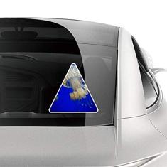 DIYthinker Adesivo de carro com imagem de natureza de água-viva do oceano, decalque de bagagem de motocicleta