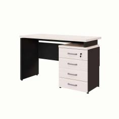 escrivaninha yaris 4 gv carvalho berlin e preta 120 cm