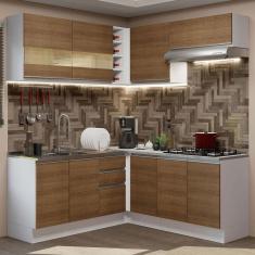 Cozinha Completa 349001 Com Armário E Balcão Branco/Rustic