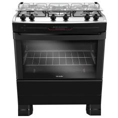 Fogão Mueller 5 bocas Preto com Tripla Chama MFI5BF 