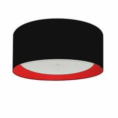 Plafon Cilíndrico Md-3161 Cúpula Em Duplo Tecido 50x25cm Pret