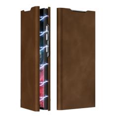 CQJZCFCC Capa carteira para Samsung Galaxy S24/S24 Plus/S24 Ultra, capa flip magnética de couro PU com compartimentos para cartões, suporte à prova de choque, revestimento interno de policarbonato,