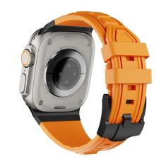 Watch Band Borracha de Silicone Compatível com Watch Band 42mm 44mm 45mm 49mm Ultra 2 Soft Sport Wristband Replacement Wristband Metal Connector para iWatch Series 9 8 7 6 5 SE 2