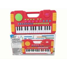 Brinquedo teclado piano com som e luzes - TOYS