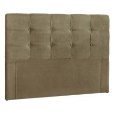 Cabeceira Casal 140cm Daiana Suede Taupe ID Milani Store - Idelfonso, 