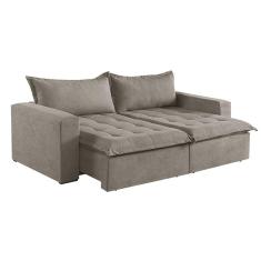 Sofá Cama 2 Lugares Retrátil e Reclinável Linho M-184 Martins