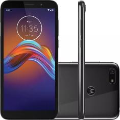 Smartphone Motorola Moto E6 Play 32GB Dual Chip Android 9 Tela 5.5" MT6739 4G Câmera 13MP - Cinza Metálico