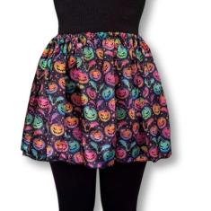 Saia Halloween Infantil Estampada para Fantasias