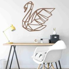 Quadro Decorativo Adorno Cisne 3Mm Vazado - Mdf