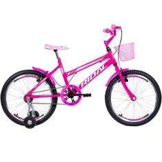Bicicleta Aro 20 Feminina Infantil Roda Lateral Tridal-Feminino