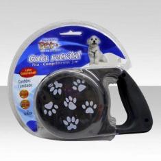 Guia Retrátil para Cães até 20kg 3m  - Western Pet, Preto