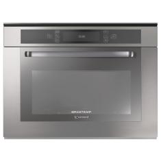 Forno de Micro-ondas de Embutir Brastemp BMO40AR Gourmand com Grill 220V Inox - 40L