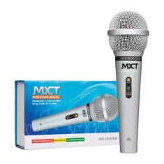Microfone Mxt M-1138 Prata Metal Com Fio 3 Metros 541020