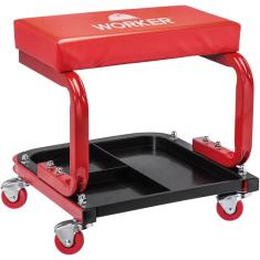 Banqueta banquinho para mecânico worker 100kg com rodas