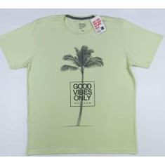Camiseta t-shirt masculina estampa be live 21073 tam P,M,G,GG, , Verde