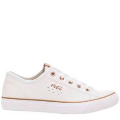 Tênis Feminino Casual Dia a Dia Chuteirinha Coca Cola Stream Leather Cc2338