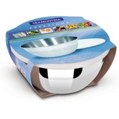 Pote Redondo Aço Inox Com Tampa 2,9l Tramontina