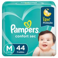 Fralda Pampers Confort Sec Mega - M 44 Tiras