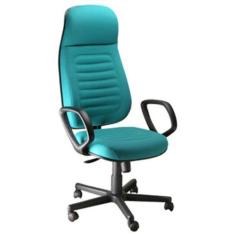 Cadeira Presidente com apoio de Cabeça Linha Blenda Azul - Design Offi