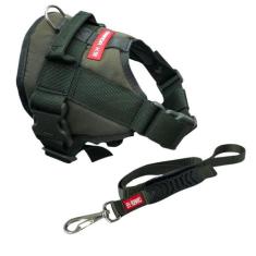 Coleira Peitoral com Guia para Cachorro Estilo SWAT Tamanho Grande - C