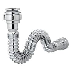 Sifão Sanfonado Universal Cromado Ssum2 Astra