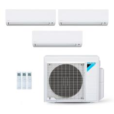 Ar-Condicionado Multi Split Inverter Daikin 28.000 BTUs (2x Evap HW 9.000 + 1x Evap HW 24.000) Quente/Frio 220V