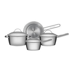 Jogo de Panelas Tramontina Allegra em Aço Inox com Fundo Triplo e Tamp