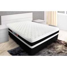 Colchão Queen Espuma Black White Air Euro Pillow Double Face D45 158x198x27cm Colchões Castor