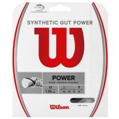 Corda Wilson Synthetic Gut Power 17L 1.25mm Preta Set Individual