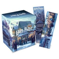 Box Harry Potter Scholastic - castelo (caixa azul): com 02 marcadores