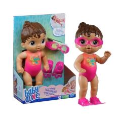 Boneca Baby Alive Bebê Na Piscina Morena - Hasbro