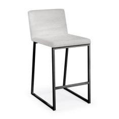 Banqueta Tulipa Aço Carbono Preto - Drop mobiliário