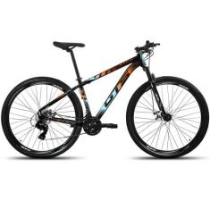 Bicicleta Aro 29 Gts Rapid 24 Marchas Freio a Disco - GTSPROM5, Preto,