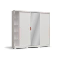 Guarda Roupa Casal F542 03 Portas de Correr - Kappesberg