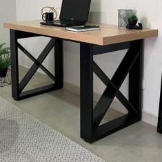 Mesa Escrivaninha Tamburato Tokyo Carvalho/Preto - Artany Móveis