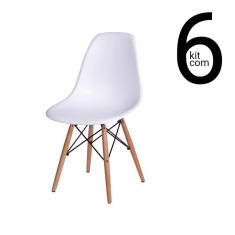Conjunto 6 Cadeiras Eames Dsw Branca