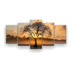Quadro Decorativo Árvore Seca Raio De Luz 129x61