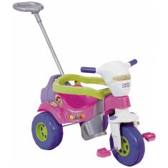 Triciclo Infantil Tico Tico Bichos com Aro Rosa - Magic Toys 3515