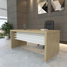 Escrivaninha Tebis Carvalho e Branca 159 cm