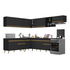 Armário de Cozinha Completa de Canto Veneza Multimóveis V2068
